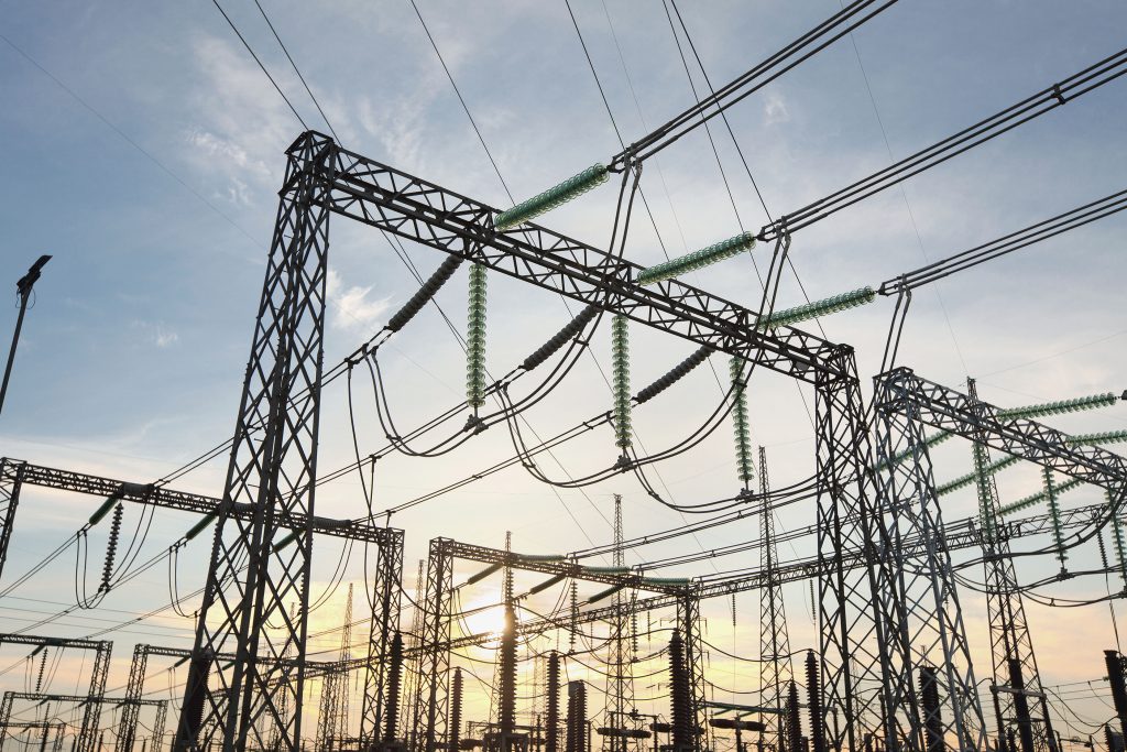 Electric substation at Santiago de Chile